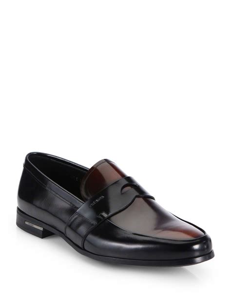 loafers prada mens|prada penny loafers men's.